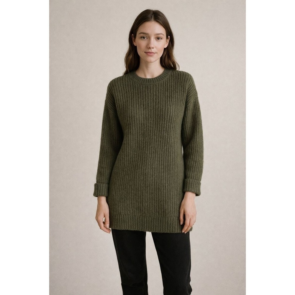 Faith Connexion Paris Alpaca Cashmere Fisherman Tunic Sweater L Quiet Luxury